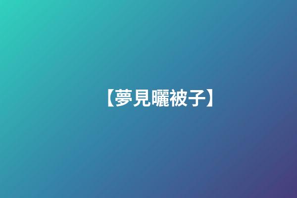 【夢見曬被子】