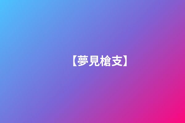 【夢見槍支】