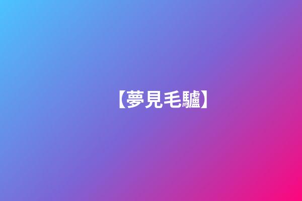 【夢見毛驢】