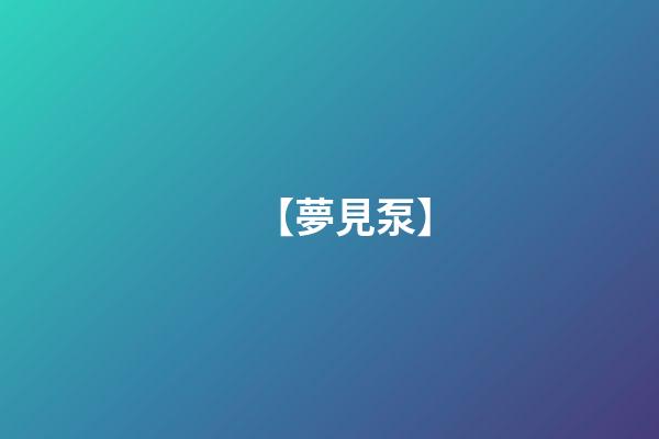 【夢見泵】
