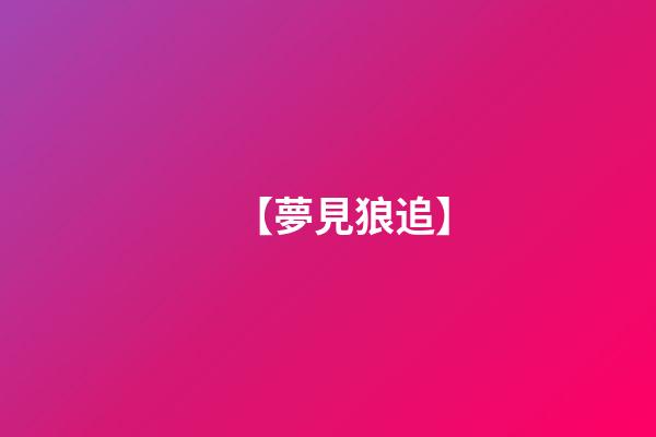 【夢見狼追】