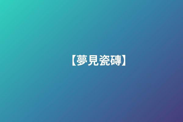 【夢見瓷磚】
