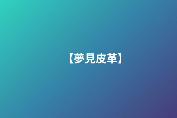 【夢見皮革】