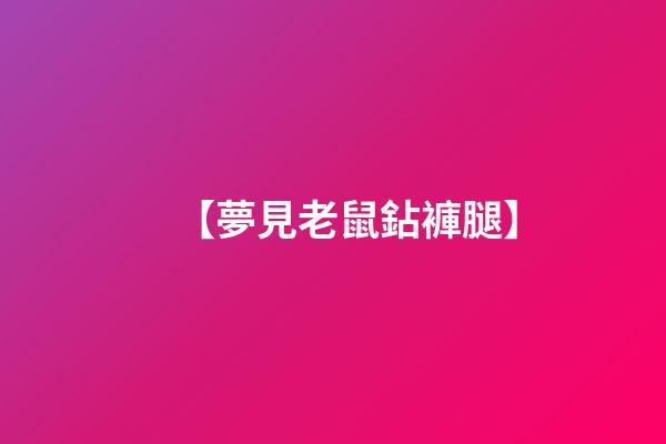 【夢見老鼠鉆褲腿】
