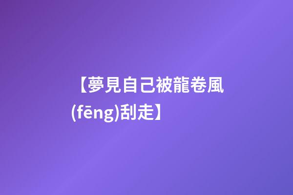 【夢見自己被龍卷風(fēng)刮走】