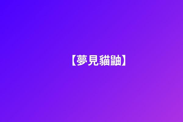 【夢見貓鼬】