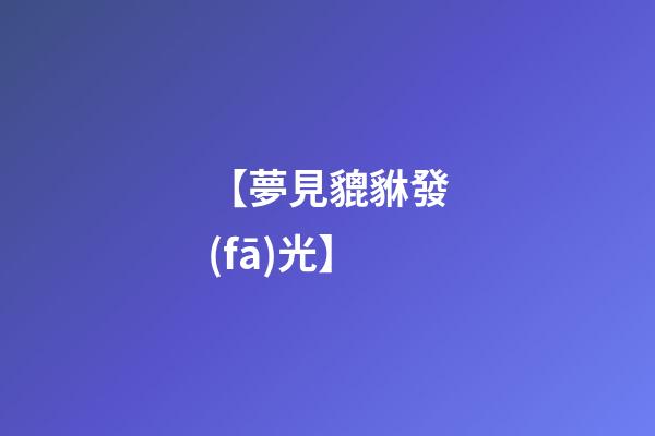 【夢見貔貅發(fā)光】