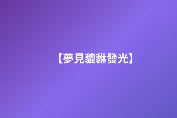 【夢見貔貅發光】