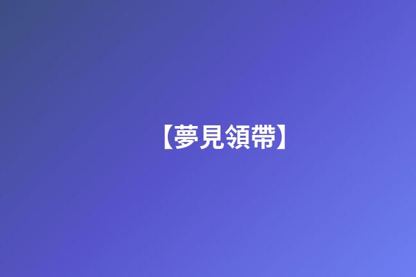 【夢見領帶】