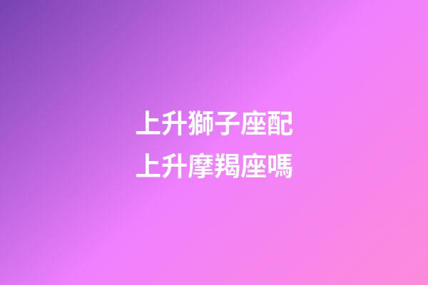 上升獅子座配上升摩羯座嗎-第1張-星座運勢-玄機派