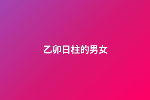 乙卯日柱的男女
