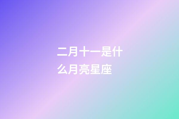 二月十一是什么月亮星座-第1張-星座運勢-玄機派