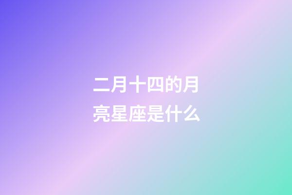 二月十四的月亮星座是什么-第1張-星座運勢-玄機派