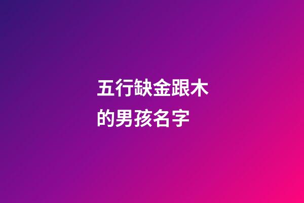 五行缺金跟木的男孩名字(缺金和木的名字男孩)-第1張-男孩起名-玄機(jī)派