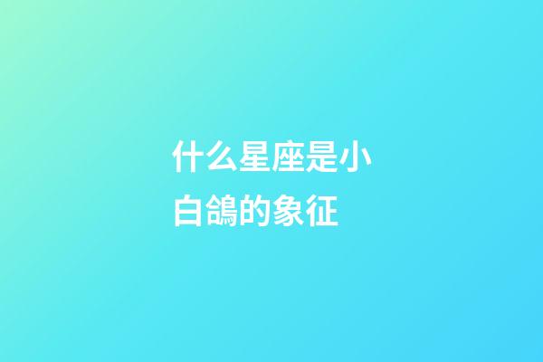 什么星座是小白鴿的象征-第1張-星座運勢-玄機派