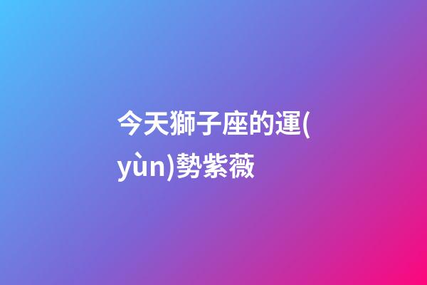 今天獅子座的運(yùn)勢紫薇-第1張-星座運(yùn)勢-玄機(jī)派