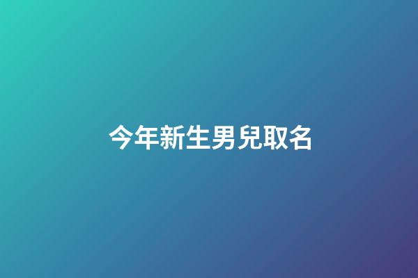 今年新生男兒取名(今年男嬰取什么名好)-第1張-男孩起名-玄機派