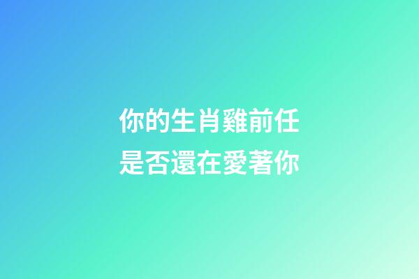 你的生肖雞前任是否還在愛著你