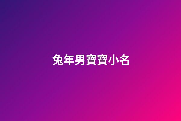 兔年男寶寶小名(兔年男孩小名叫什么好聽)-第1張-男孩起名-玄機派