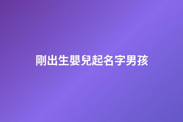 剛出生嬰兒起名字男孩(剛出生的男孩取名)-第1張-男孩起名-玄機派