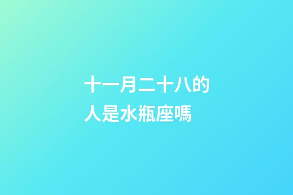 十一月二十八的人是水瓶座嗎-第1張-星座運(yùn)勢-玄機(jī)派