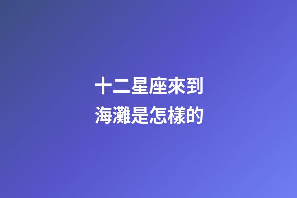 十二星座來到海灘是怎樣的-第1張-星座運勢-玄機派