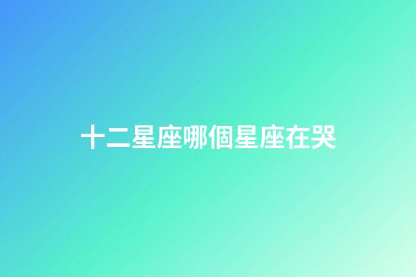 十二星座哪個星座在哭-第1張-星座運勢-玄機派