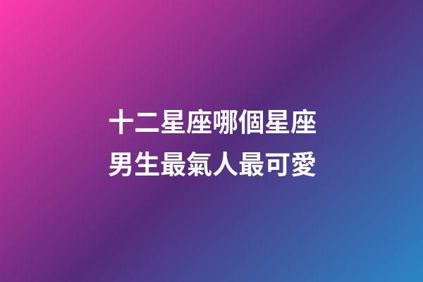 十二星座哪個星座男生最氣人最可愛-第1張-星座運勢-玄機派