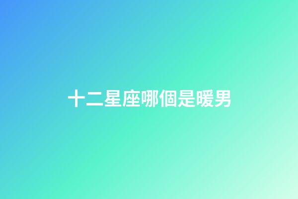 十二星座哪個是暖男-第1張-星座運勢-玄機派