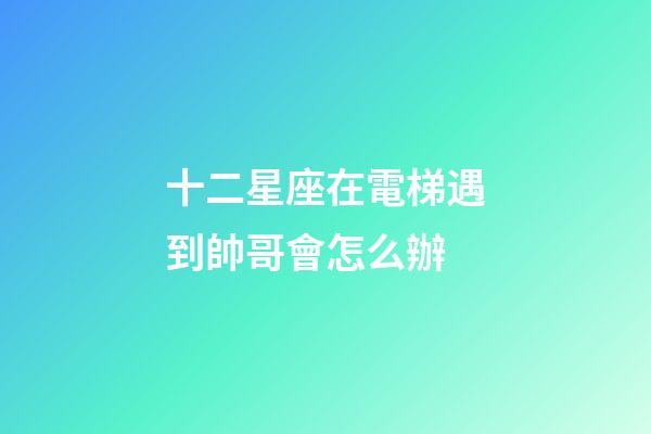十二星座在電梯遇到帥哥會怎么辦-第1張-星座運勢-玄機派