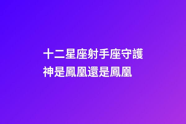 十二星座射手座守護神是鳳凰還是鳳凰-第1張-星座運勢-玄機派
