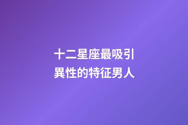 十二星座最吸引異性的特征男人-第1張-星座運勢-玄機派
