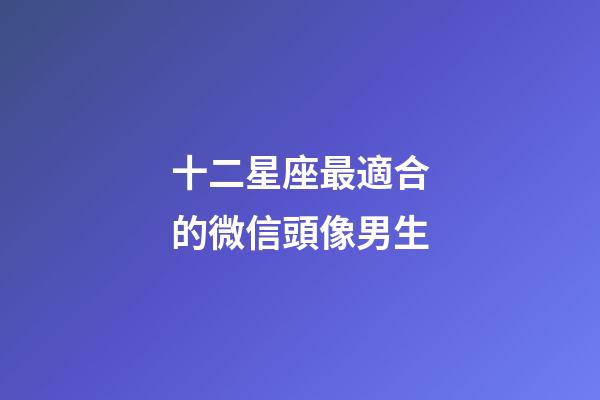 十二星座最適合的微信頭像男生-第1張-星座運勢-玄機派