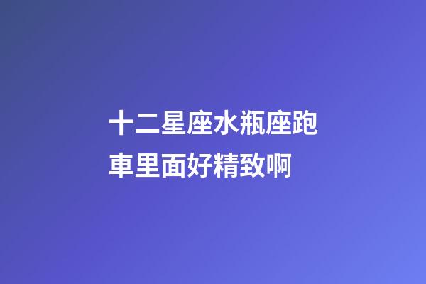 十二星座水瓶座跑車里面好精致啊-第1張-星座運勢-玄機派