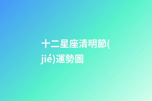 十二星座清明節(jié)運勢圖