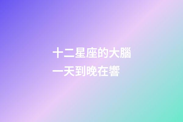十二星座的大腦一天到晚在響-第1張-星座運(yùn)勢(shì)-玄機(jī)派