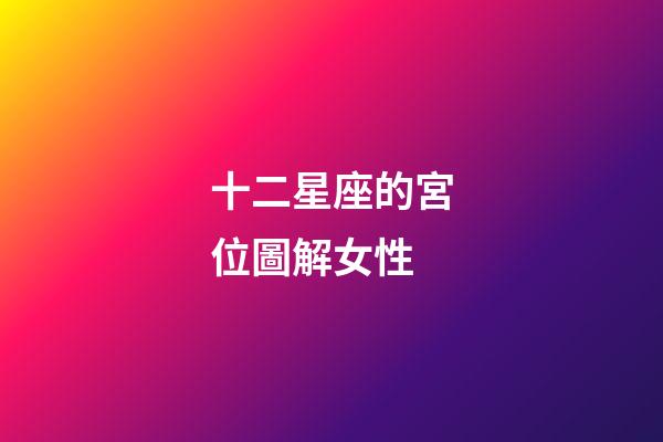 十二星座的宮位圖解女性-第1張-星座運勢-玄機派