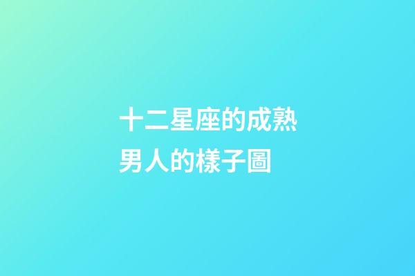 十二星座的成熟男人的樣子圖-第1張-星座運(yùn)勢-玄機(jī)派