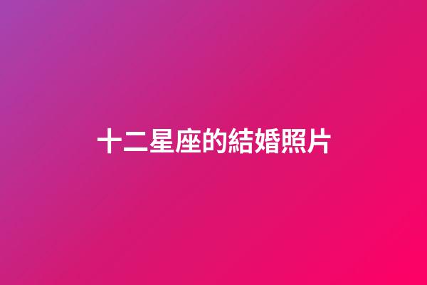 十二星座的結婚照片-第1張-星座運勢-玄機派