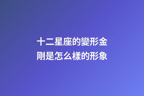 十二星座的變形金剛是怎么樣的形象