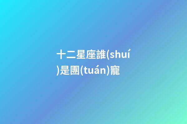 十二星座誰(shuí)是團(tuán)寵-第1張-星座運(yùn)勢(shì)-玄機(jī)派