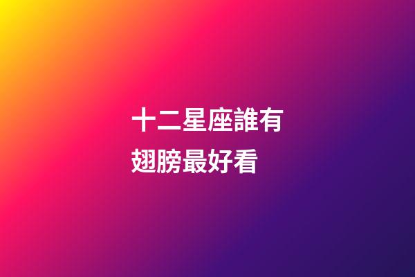 十二星座誰有翅膀最好看-第1張-星座運勢-玄機派