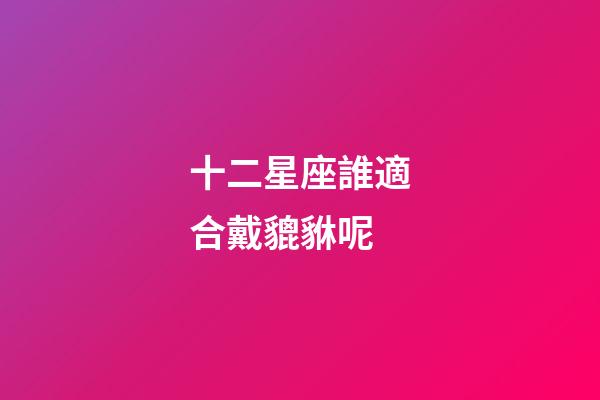十二星座誰適合戴貔貅呢