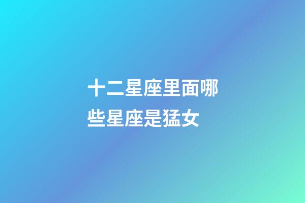 十二星座里面哪些星座是猛女-第1張-星座運勢-玄機派