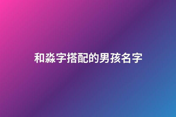 和淼字搭配的男孩名字(淼字取名和什么字組合)-第1張-男孩起名-玄機派