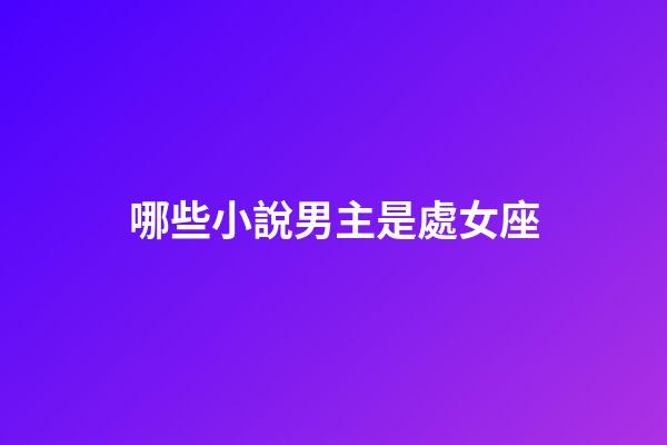 哪些小說男主是處女座-第1張-星座運勢-玄機派