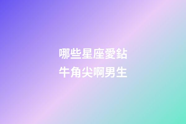 哪些星座愛鉆牛角尖啊男生-第1張-星座運(yùn)勢-玄機(jī)派