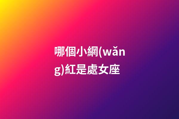哪個小網(wǎng)紅是處女座-第1張-星座運勢-玄機派
