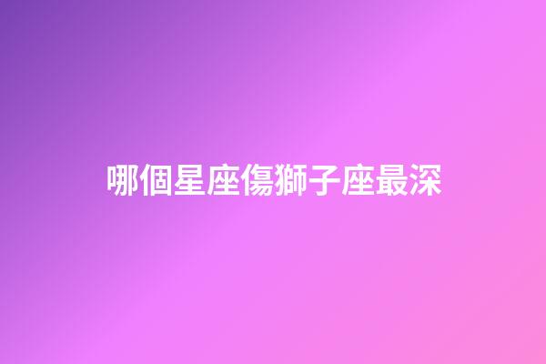 哪個星座傷獅子座最深-第1張-星座運勢-玄機派