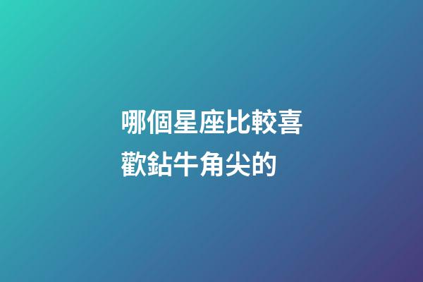 哪個星座比較喜歡鉆牛角尖的-第1張-星座運勢-玄機(jī)派
